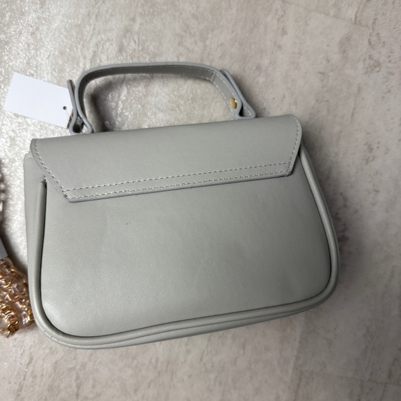 Bella Russo purse shoulder bag Gray Mini Bag Detachable Chain - Picture 5 of 9